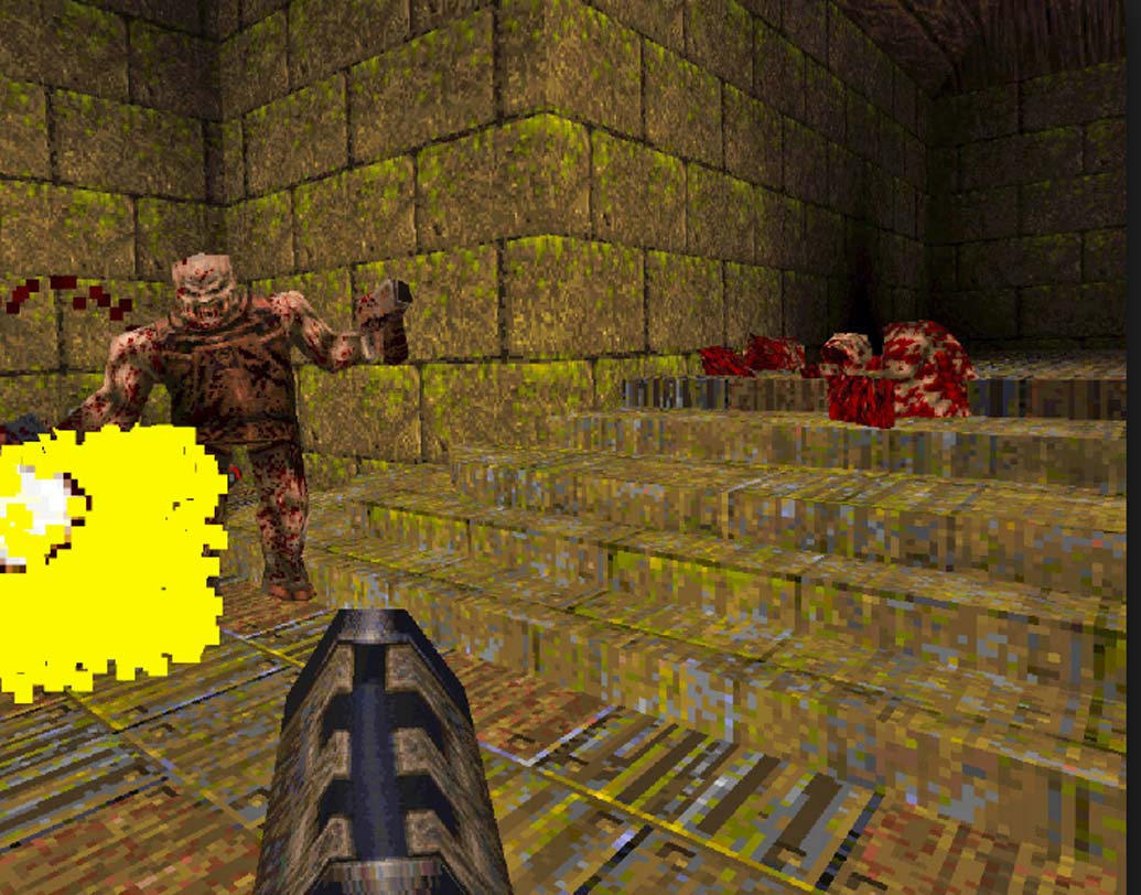 কোয়েক: একা খেলার থেকেও অনেকে মিলে এই গেম খেলার মজা বেশি ছিল। এ ছাড়াও ছিল হাওয়ায় ঘুরতে ঘুরতে গুলি চালানো।