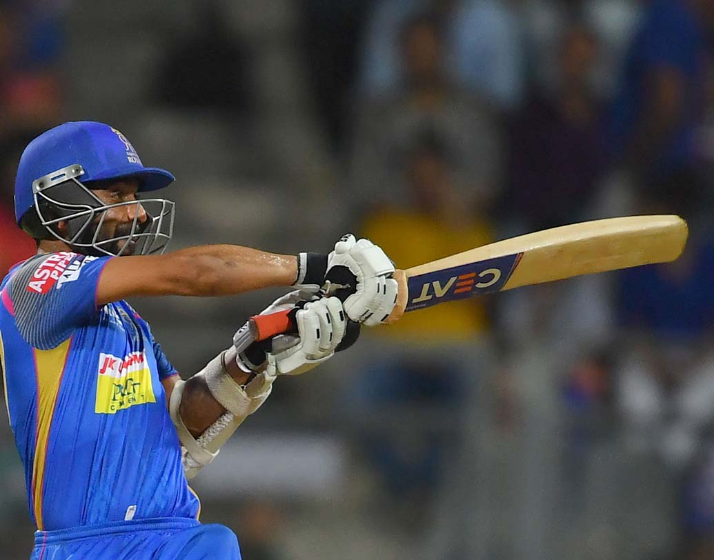 অজিঙ্ক রাহানে: দলের অন্যতম প্রধান ব্যাটিং ভরসা। আজকের ম্যাচে অধিনায়ক রাহানের ভূমিকা বিশেষ গুরুত্বপূর্ণ।