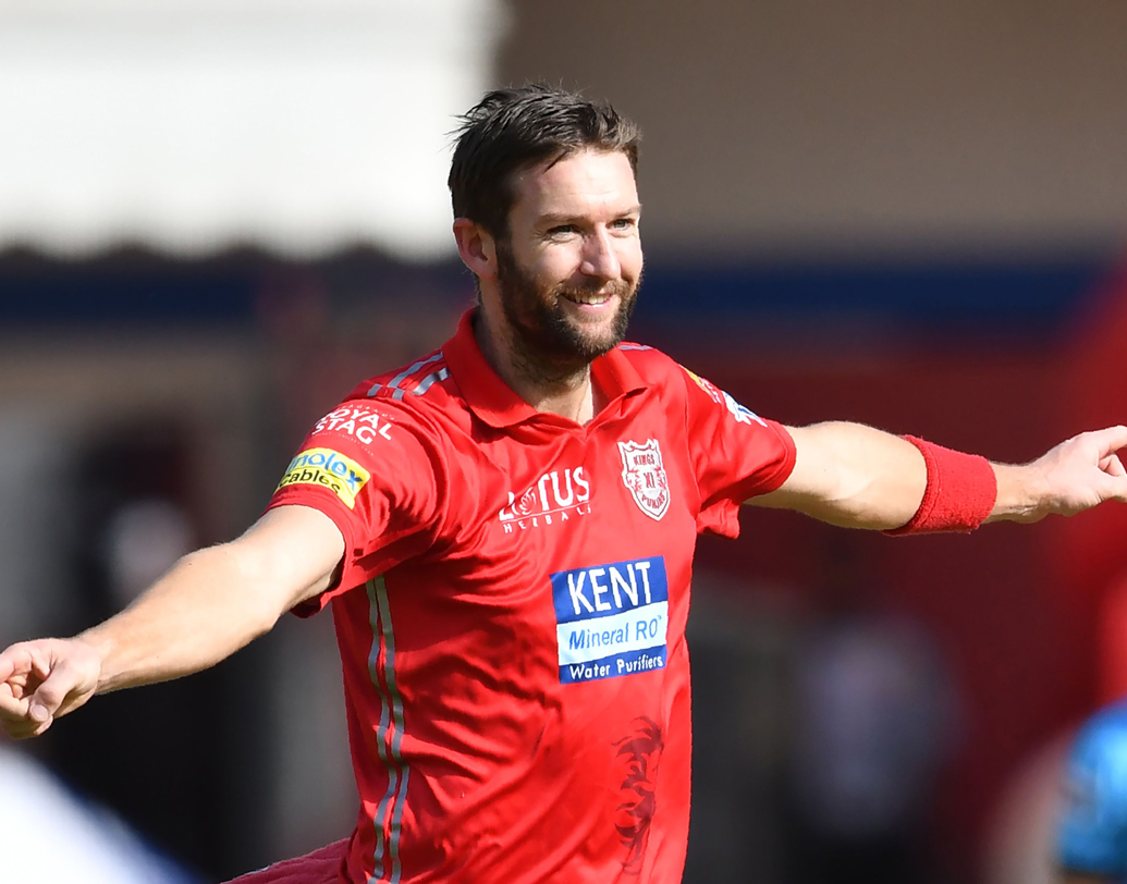 অ্যান্ড্রু টাই: ব্যাটে যেমন রাহুল, বলে তেমনই বিধ্বংসী ফর্মে রয়েছেন টাই। ৪ উইকেট নেওয়া যেন রেওয়াজ করে ফেলেছেন। ছবি: এএফপি।