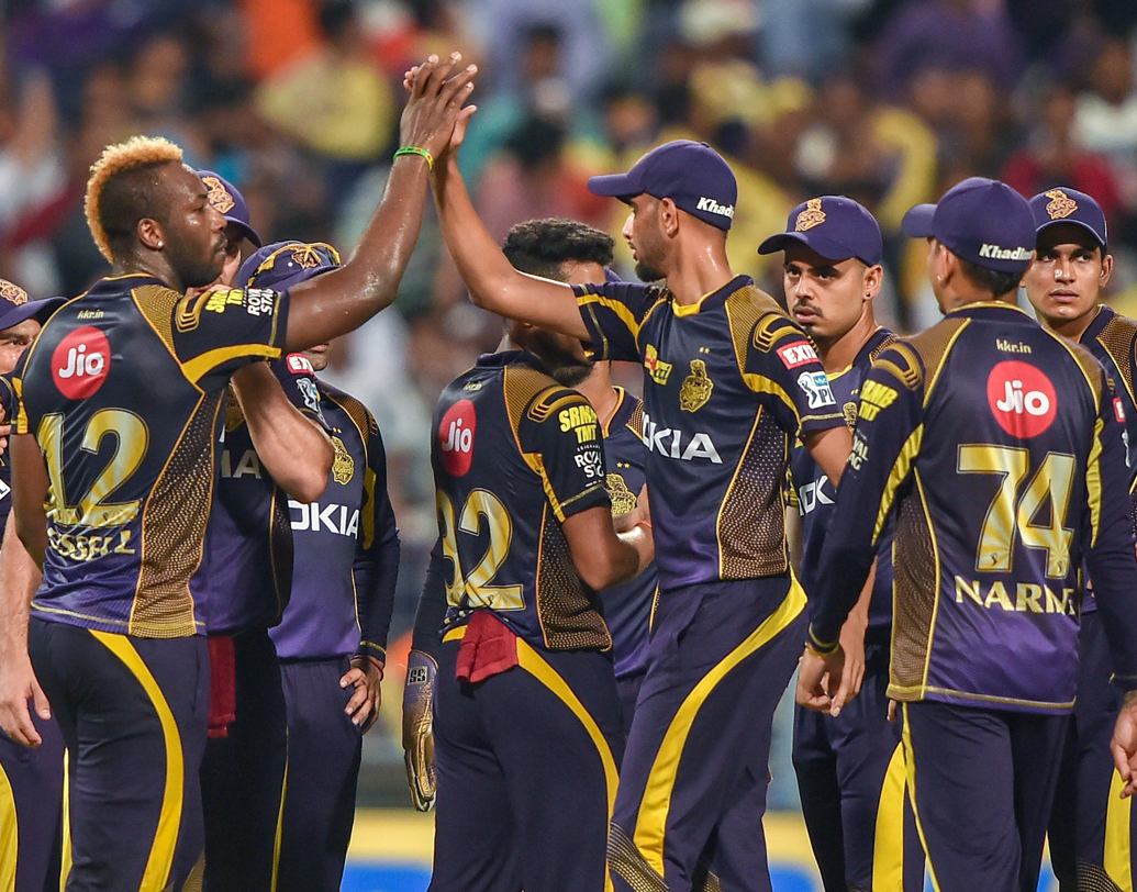 জয়ী দল দ্বিতীয় কোয়ালিফায়ারে প্রথম কোয়ালিফায়ারে পরাজিত দলের বিরুদ্ধে খেলবে শুক্রবার সন্ধ্যা ৭টায়, ইডেনে। ছবি: পিটিআই।