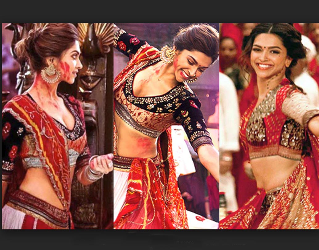 দীপিকা পাড়ুকোন: ‘রাম লীলা’ ছবিতে অঞ্জু মোদীর ডিজাইন করা লেহঙ্গা পরে ‘নাগাড়া’ গানের সঙ্গে পারফর্ম করেছিলেন দীপিকা। লালের সঙ্গে নানা রঙের মিশ্রণে কাজ করা লেহঙ্গাটির ওজন ছিল ৩০ কিলোগ্রাম।