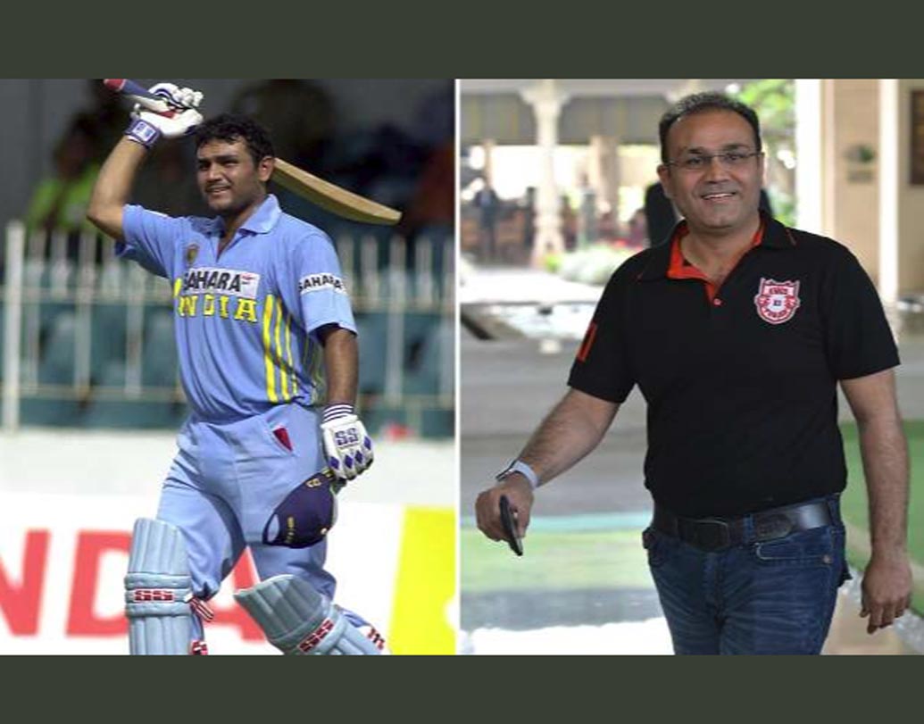 বীরেন্দ্র সহবাগ: ১৭ বছর আগের এই ছবির সঙ্গে নজফগড়ের নবাবের এখনকার ছবির পার্থক্যটা দেখলেই বোঝা যাচ্ছে। বিশ্বের অন্যতম সেরা এই ওপেনারের টাক পড়েছে, বদলেছে মুখের আদলও।