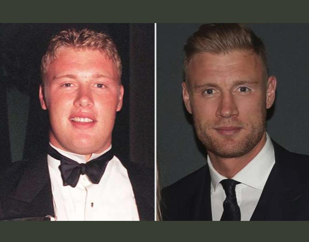 অ্যান্ড্রু ফ্লিনটফ: ৬ ফুট ৪ ইঞ্চির দীর্ঘদেহী ফাস্ট বোলার, ব্যাটসম্যান অ্যান্ড্রু ফ্লিনটফের আগের ছবি দেখলে মেলাতেই পারবেন না। হেয়ার স্টাইল থেকে মুখের গড়ন সবেতেই এসেছে বিস্তর বদল।