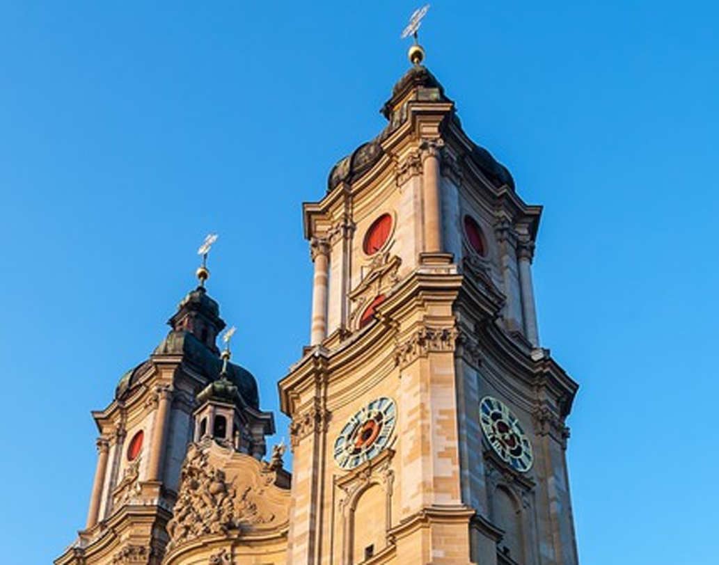 সুইৎজ়ারল্যান্ডের সেন্ট গলের লাইব্রেরি: বিশ্বের অন্যতম প্রাচীন পাঠাগারে ১০০০ খ্রিষ্টাব্দের বইয়ের পাণ্ডুলিপিও রয়েছে। ছবি তোলা তো একেবারেই মানা লাইব্রেরির ভিতরে, শক্ত জুতো পরেও প্রবেশ নিষেধ।