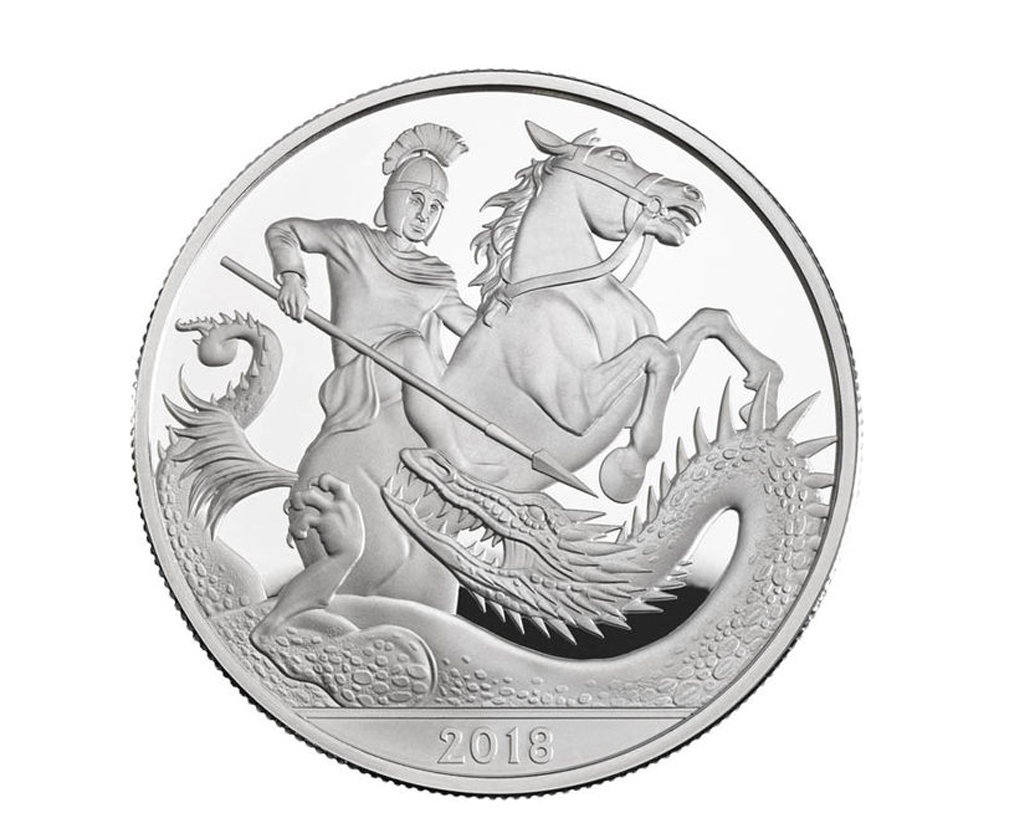 রানি এলিজাবেথের প্রপৌত্রের পাঁচ বছরের জন্মদিনে পাঁচ ইউরোর একটি মুদ্রা প্রকাশ করল রাজপরিবার। মুদ্রার একপিঠে সেন্ট জর্জের ছবি। অন্যদিকে ড্রাগন!