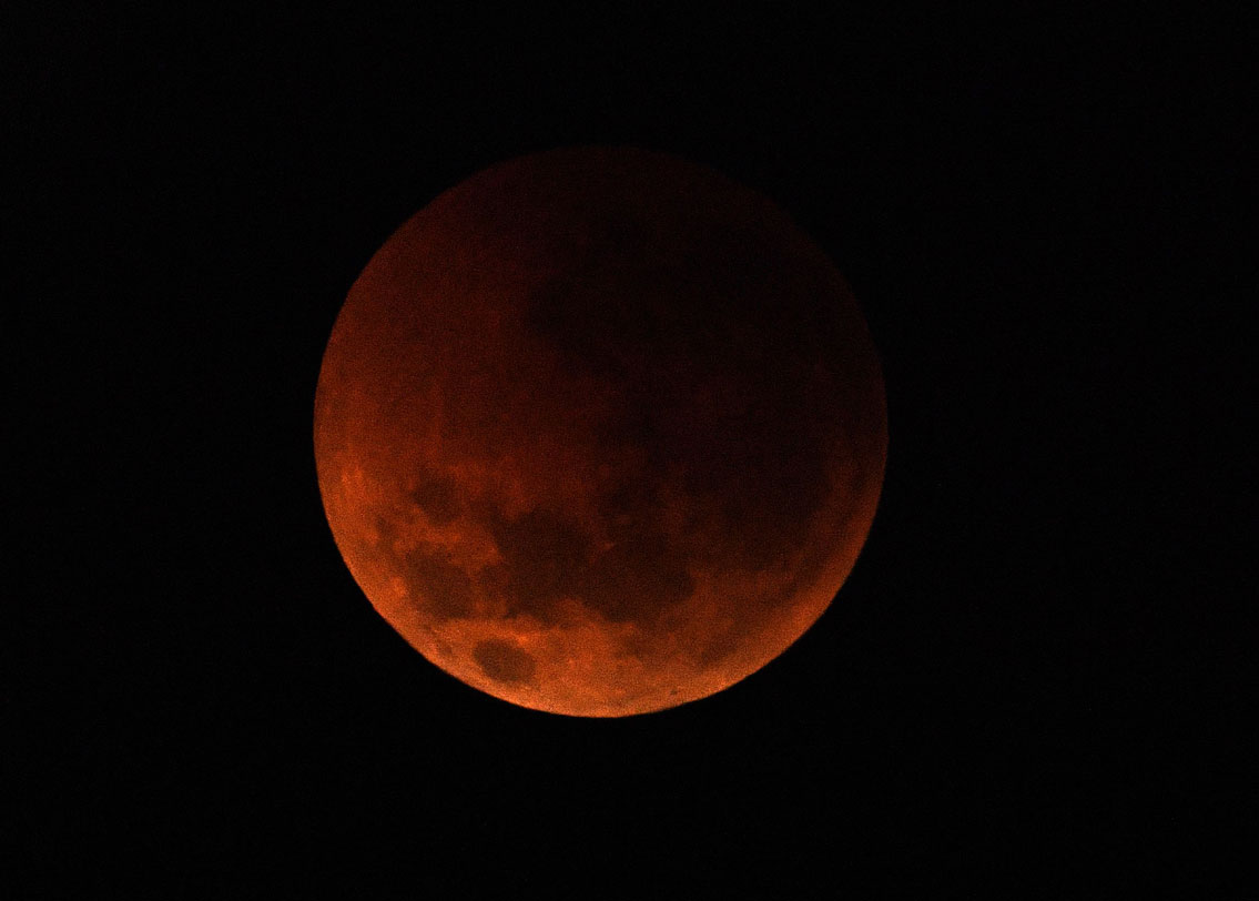 এর আগে, ২০০০ সালের ১৬ জুলাই এক ঘণ্টা ৪৬ মিনিট ধরে চলেছিল পূর্ণগ্রাস চন্দ্রগ্রহণ। তার ১১ বছর পর, ২০১১ সালের ১৫ জুন পূর্ণগ্রাস চন্দ্রগ্রহণ হয়েছিল এক ঘণ্টা ৪০ মিনিট ধরে। এ বার সব ‘রেকর্ড’ ভেঙে চন্দ্রগ্রহণ হয় ৩ ঘণ্টা ৫৪ মিনিট ধরে। সিডনিতে পূর্ণগ্রাস চন্দ্রগ্রহণের ছবিটি তুলেছে এএফপি।