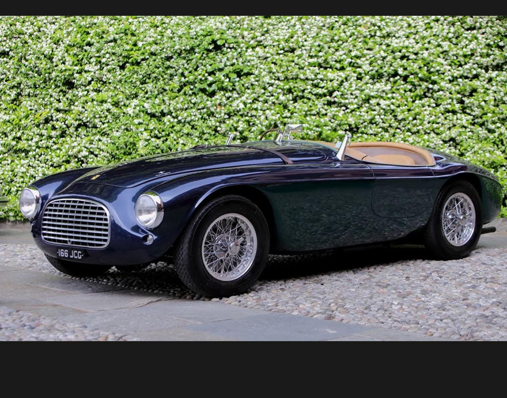 ফেরারি ১৬৬ বারচেটটা (১৯৫০ দশকের)- ফেরারির এই গাড়ি পাওয়া যায় ৯০ লাখ ডলার বা ৬৩ কোটি টাকায়। বারচেটটা কথার অর্থ ছোট নৌকা।