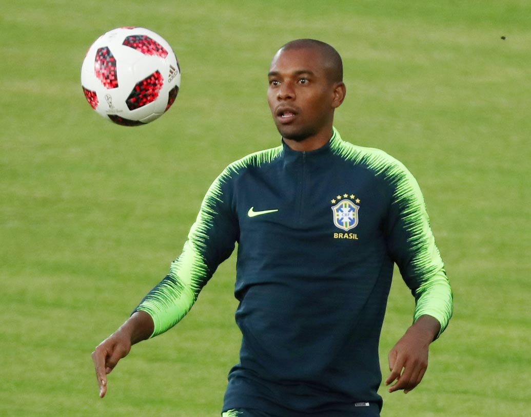 ফার্নান্দিনহো: তাঁর পারফরম্যান্স নিয়ে কাটাছেঁড়া বিস্তর হয়েছে। এই ডিফেন্সিভ মিডফিল্ডার আজকের ম্যাচে কী করেন সেটাই দেখার। ছবি: এএফপি।