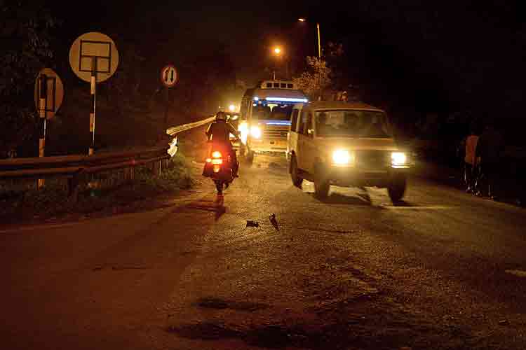 The rule is broken on the national road