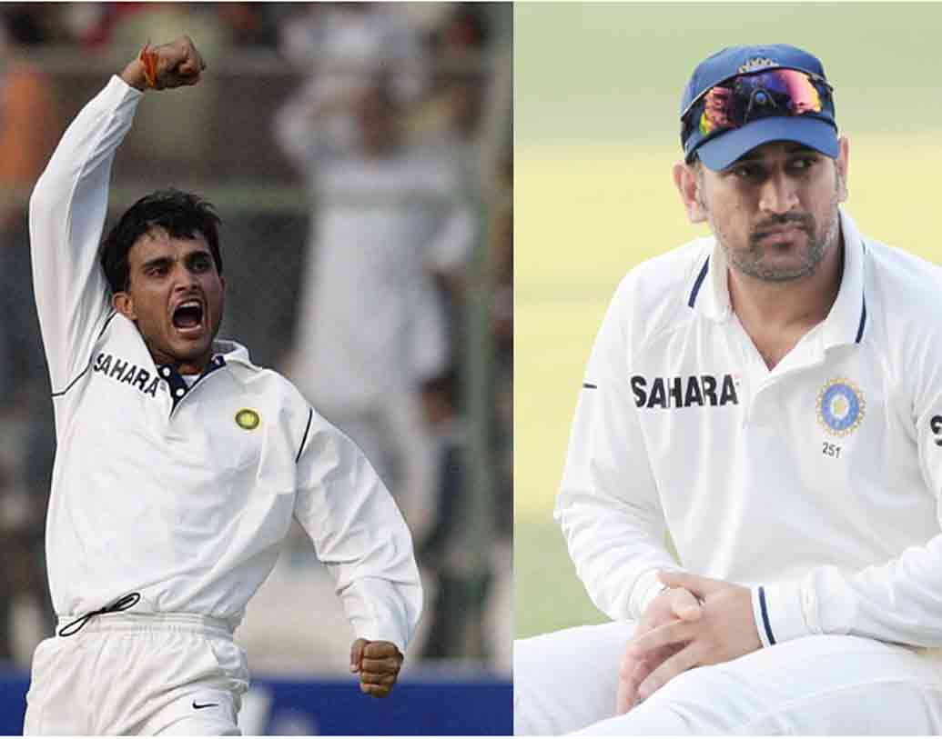 মোট ৬০টি টেস্টে অধিনায়কত্ব করেছেন মহেন্দ্র সিংহ ধোনি। সেখানে সৌরভের নেতৃত্বে ৪৯টি টেস্টে মাঠে নেমেছে ভারতীয় দল।