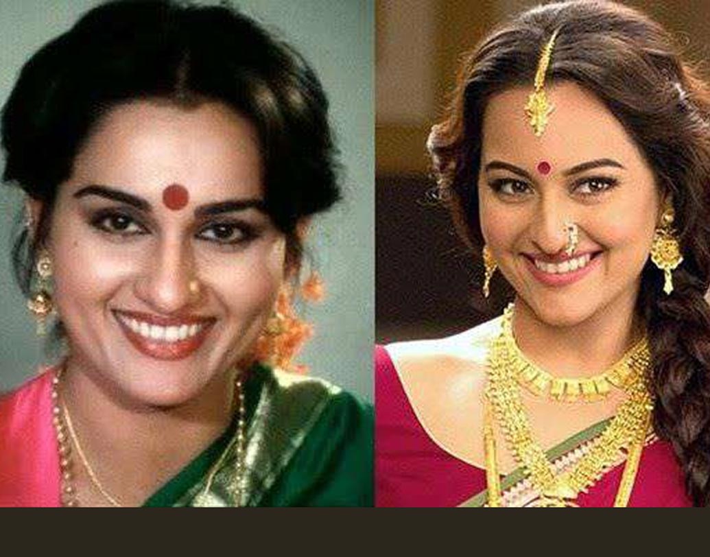 রিনা রায় ও সোনাক্ষী সিংহ: একটা সময় বলিউডে গুঞ্জন ছিল চুটিয়ে প্রেম করছেন রিনা রায় ও শত্রুঘ্ন সিংহ। শত্রুঘ্ন সিংহের মেয়ে সোনাক্ষী বলিউডে পা রাখতেই দর্শকরা অবাক। সোনাক্ষীকে এক্কেবারে রিনা রায়ের মতো দেখতে! দুই অভিনেত্রীর চেহারায় প্রচুর মিল রয়েছে।