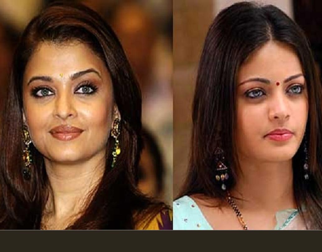 ঐশ্বর্য রাই ও স্নেহা উল্লাল: দু’জনের চেহারায় অদ্ভুত মিল। ‘লাকি’ ছবিতে সলমন খানের বিপরীতে স্নেহাকে দেখে চমকে গিয়েছিলেন সব্বাই! এত মিল থাকতে পারে। দক্ষিণ ভারতীয় ছবিতে জনপ্রিয় হলেও স্নেহা যদিও বলিউডে একেবারেই সফল নন।