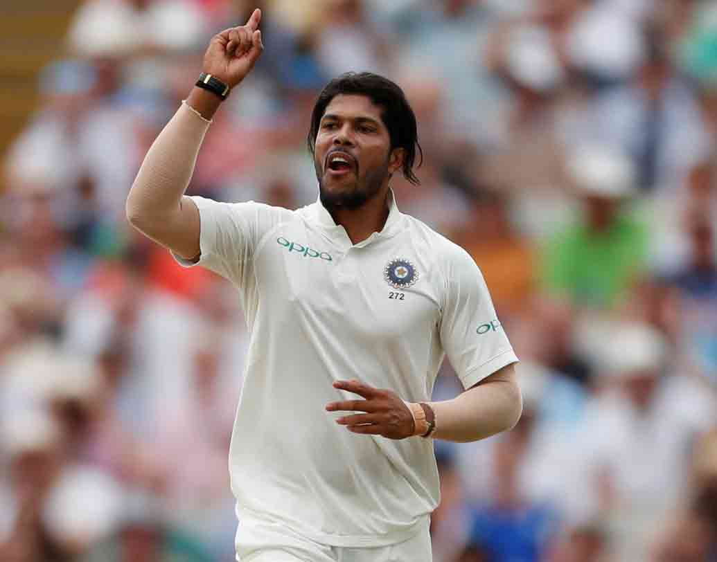 উমেশ যাদব: বিদর্ভের এই ডানহাতি পেসারের গড় গতি ১৪০-১৪২ কিমি/ঘণ্টা। ছবি: রয়টার্স।