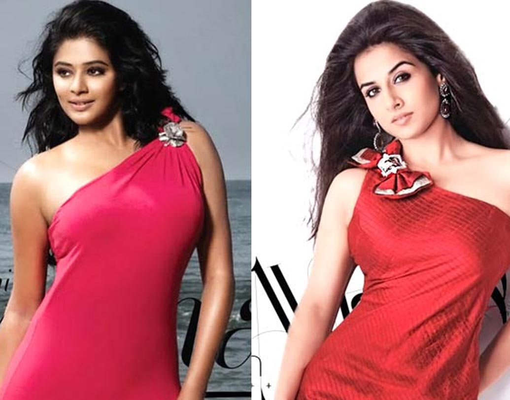 বিদ্যা বালন ও প্রিয়মণি: বলিউডের একজন ডিভা বলা যায় বিদ্যাকে। আর তাঁর তুতো বোন প্রিয়মণি দক্ষিণ ভারতীয় ছবির জগতের একজন তারকা।