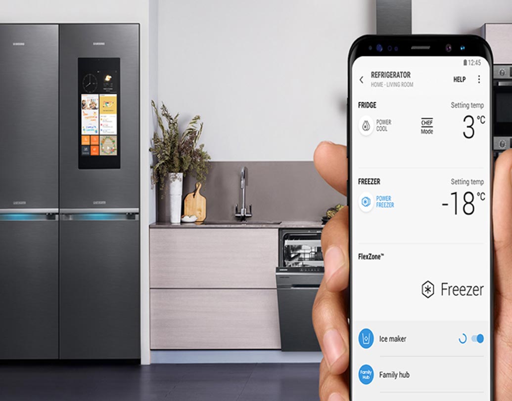 Samsung smart refrigerator Features of Samsung smart refrigerator
