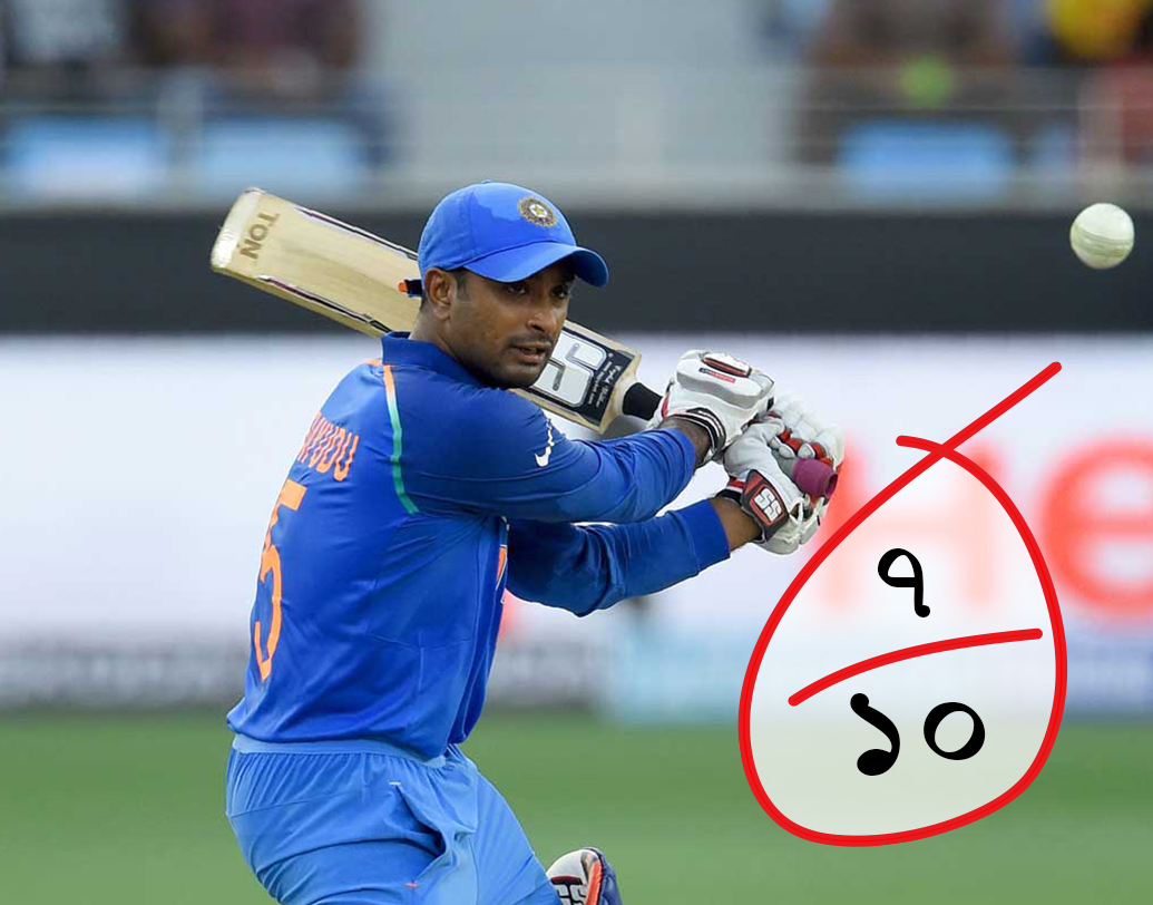 অম্বাতি রায়ুডু: ৪৬ বলে ৩১ রান করে অপরাজিত ছিলেন তিনি। শোয়েব মালিককে দুর্দান্ত রান আউটটাও তিনিই করেন। দশে সাত তো পেতেই পারেন অনায়াসে।