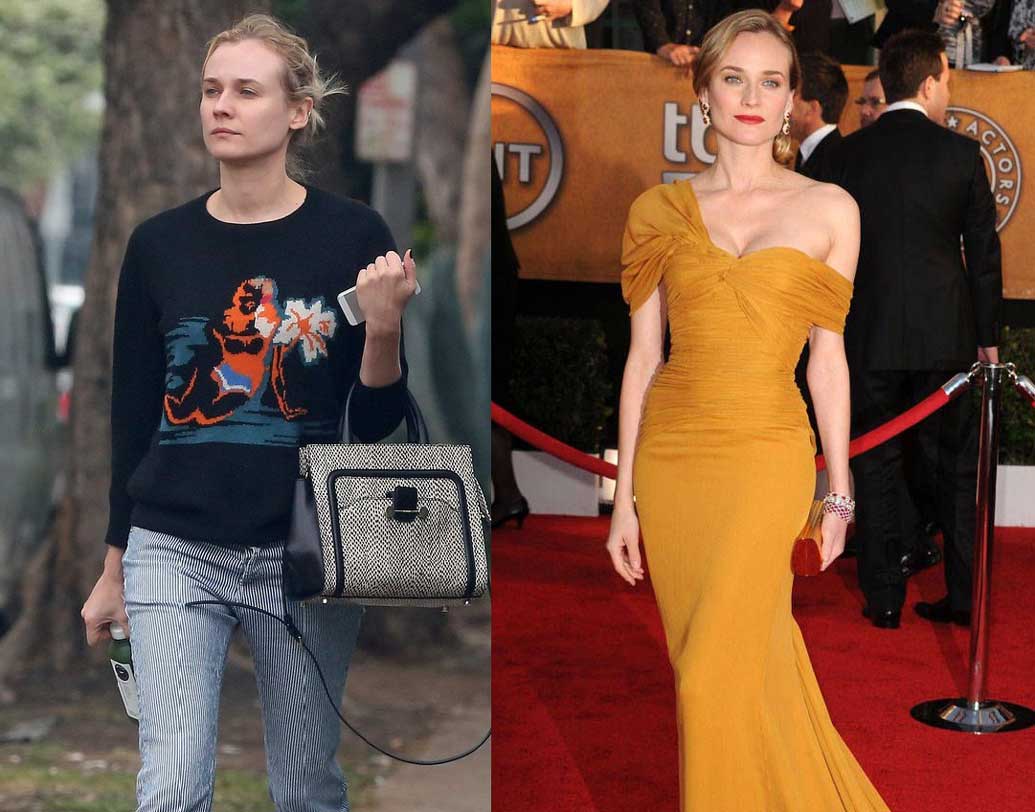 ডায়ান ক্রুগার
প্রায় সব অভিনেত্রীরই ব্যক্তিগত বিউটিশিয়ান থাকে। একমাত্র ব্যতিক্রম ডায়ান। বেশির ভাগ সময় মেকআপ ছাড়া ঘুরে বেড়ান তিনি। একমাত্র ব্যতিক্রম চলচ্চিত্র উৎসব। সেখানে প্রফেশনালদের সাহায্য নেন। ছবি: ফাইল চিত্র।