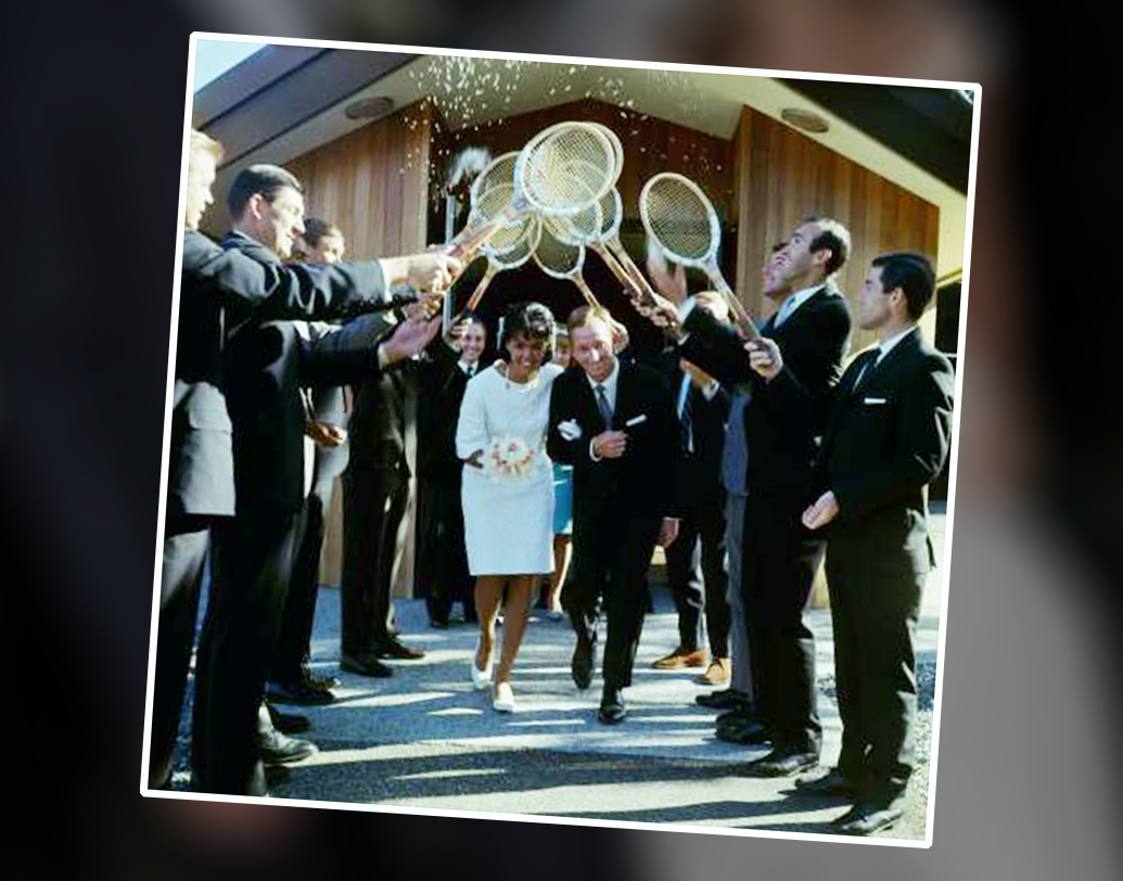 বন্ধুরা তাঁদের বিয়ের বাসর জমিয়ে দিয়েছিলেন টেনিস র‌্যাকেট দিয়ে। পুরুষদের সিঙ্গলে এগারোবারের গ্র্যান্ড স্ল্যাম বিজয়ী রড লাভের বিয়ে করেন প্রেমিকা মেরি বেনসনকে। ১৯৬৬ সালের ২০ জুন ক্যালিফোর্নিয়ার এক চার্চে তাঁদের বিয়ে হয়।