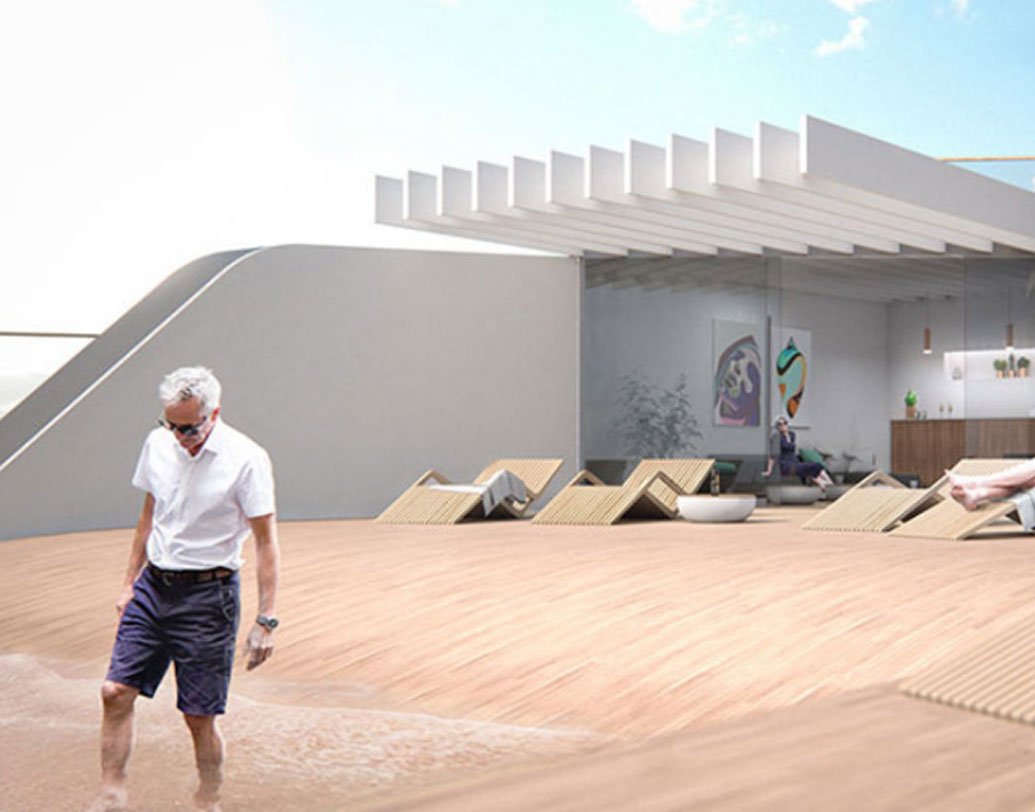 এই সুপারলাক্সারি ইয়াট ১০৮ মিটার লম্বা। তাই এর নাম রাখা হয়েছে ১০৮এম। এর নিজস্ব বিচ রয়েছে।