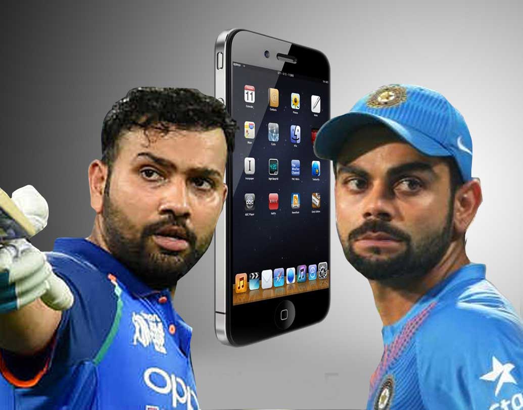 Smartphone used by Indian cricketers dgtl