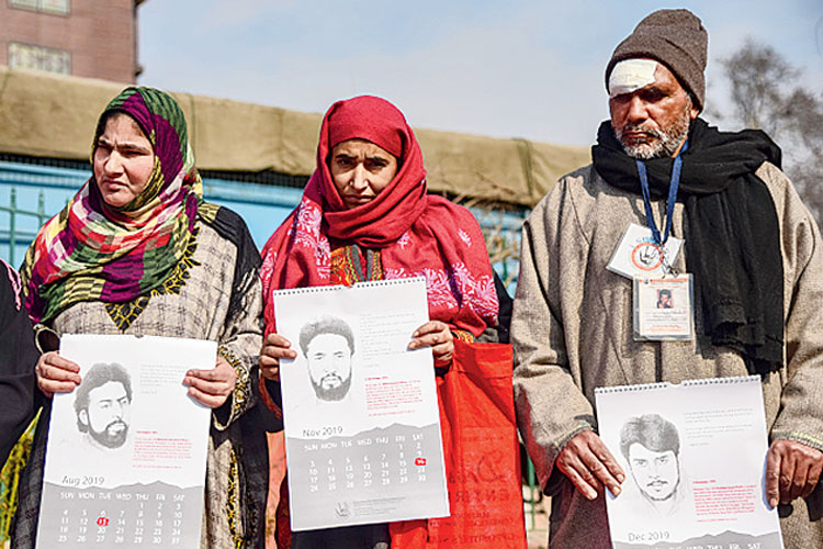 APDP has made a calendar on 12 people who are missing from Kashmir