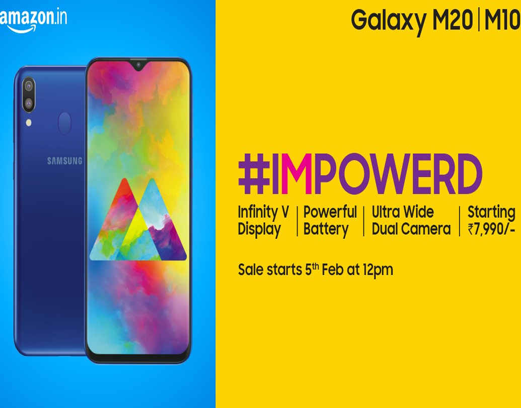 তবে আপাতত অনলাইনেই পাওয়া যাবে এই দু’টি মডেলের ফোন। স্যামসাংয়ের পক্ষ থেকে জানানো হয়েছে যে গ্যালাক্সি এম১০ ও গ্যালাক্সি এম২০ ফোন দু’টি ৫ ফেব্রুয়ারি থেকে স্যামসাংয়ের ওয়েবসাইট ও অনলাইন শপিং সাইট আমাজনে এক্সক্লুসিভলি বিক্রি করা হবে। আপাতত ওশেন ব্লু ও চারকোল ব্ল্যাক, এই দু’টি রঙে পাওয়া যাবে ফোন দু’টি।