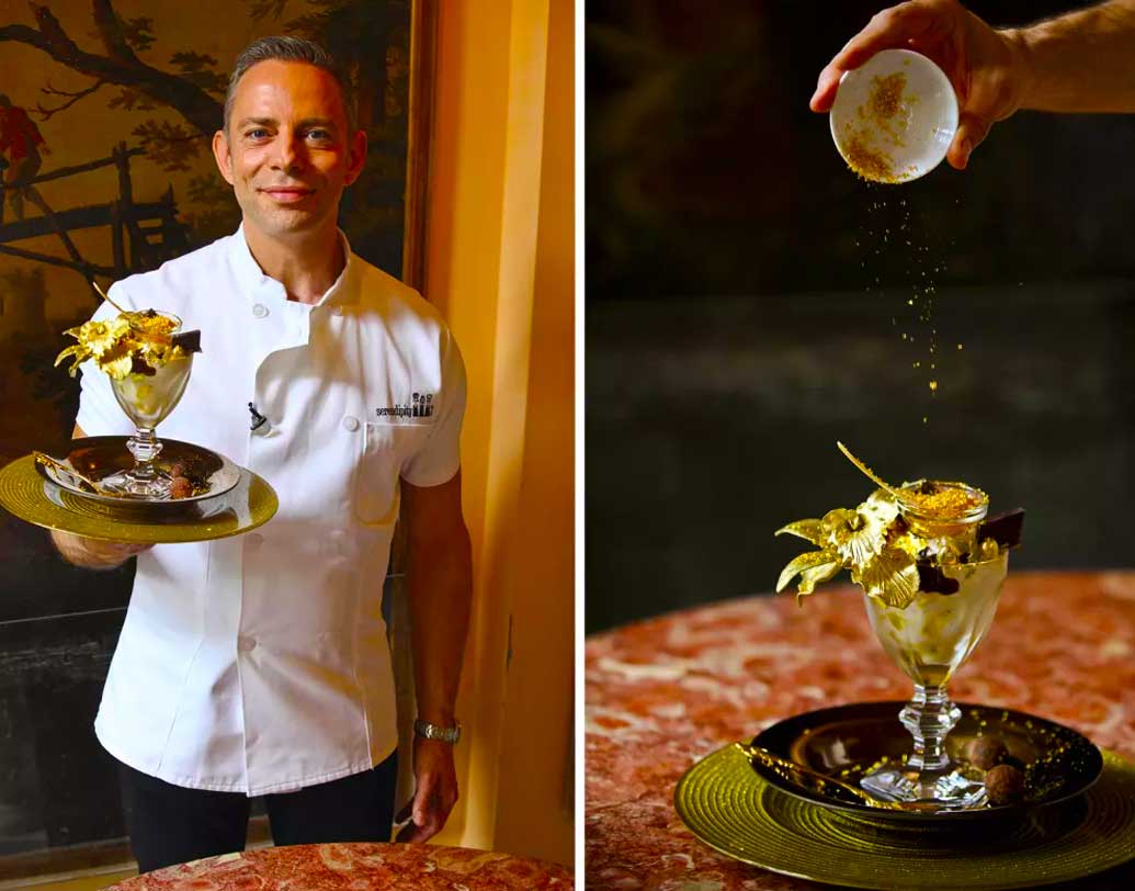 এই আইসক্রিমটি ‘কোন’ হিসাবেও সম্প্রতি পাওয়া যাচ্ছে লন্ডনে। সেই কোন আইসক্রিমে রয়েছে অন্যরকম বিশেষত্ব।