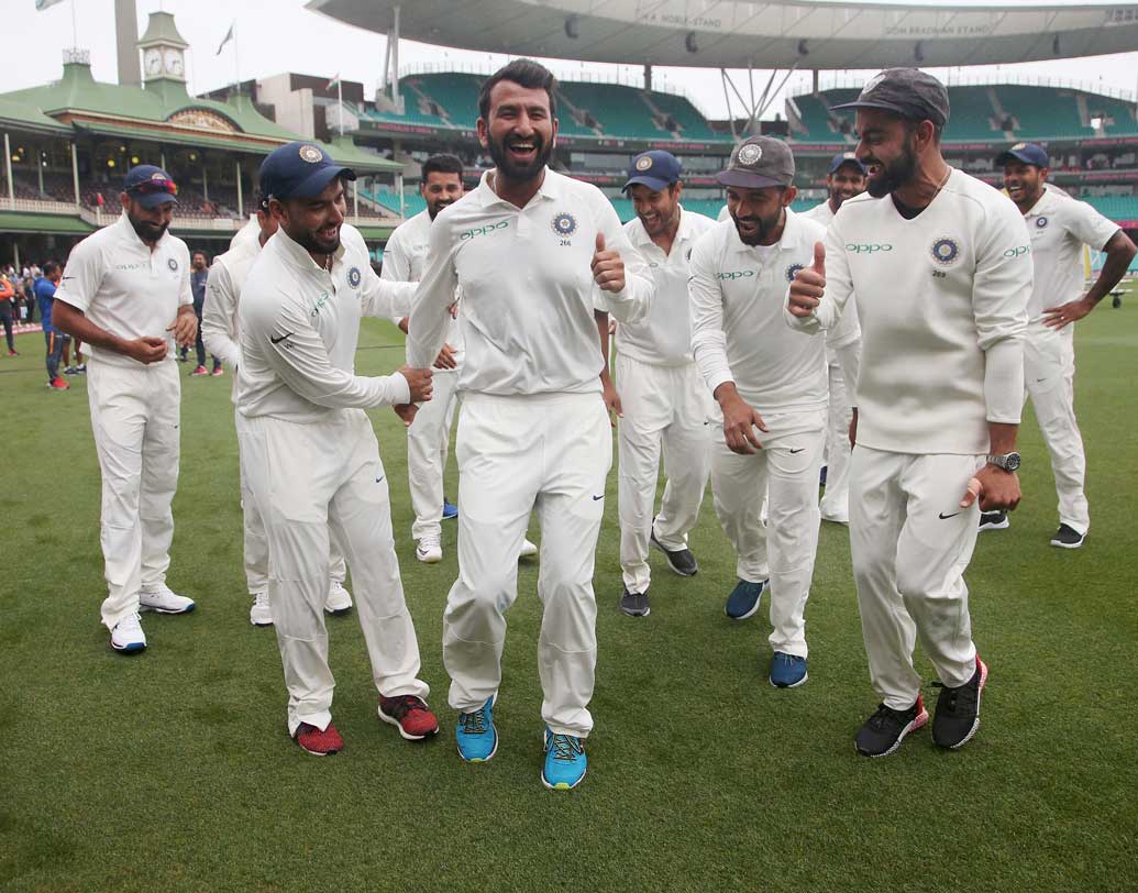 এই সিরিজের অন্যতম প্রাপ্তি সৌরাষ্ট্রের ডান হাতি ব্যাটসম্যান চেতেশ্বর পূজারা। ম্যান অব দ্য সিরিজ পূজারা এই টেস্ট সিরিজের প্রতিটি ম্যাচে ভাল খেলেছেন বলা যায়। শুধুমাত্র রাহুল দ্রাবিড়ের বিকল্প হিসাবে নয়, বরং পৃথক স্টাইলের জন্যও পূজারাকে মনে রাখবে ক্রিকেট বিশ্ব।