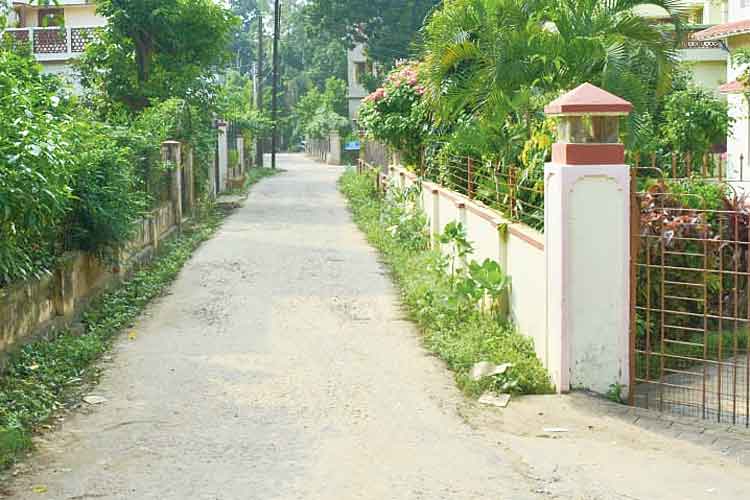 ভয়ের বড় কারণ সুনসান রাস্তাও। ছবি: বিশ্বজিৎ রায়চৌধুরী