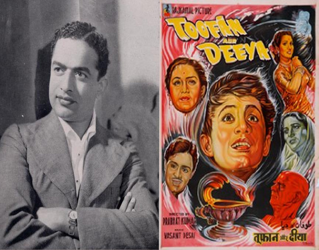 পরিচালক ভি শান্তারাম ছিলেন নন্দার আত্মীয়। তিনি নন্দাকে সুযোগ দেন ‘তুফান অউর দিয়া’ ছবিতে। ১৯৫৬ সালের ট্র্যাজিক এই ছবিতে ১৭ বছরের নন্দার অভিনয় প্রশংসিত হয়। এরপর আর তাঁকে পিছনে ফিরে তাকাতে হয়নি।