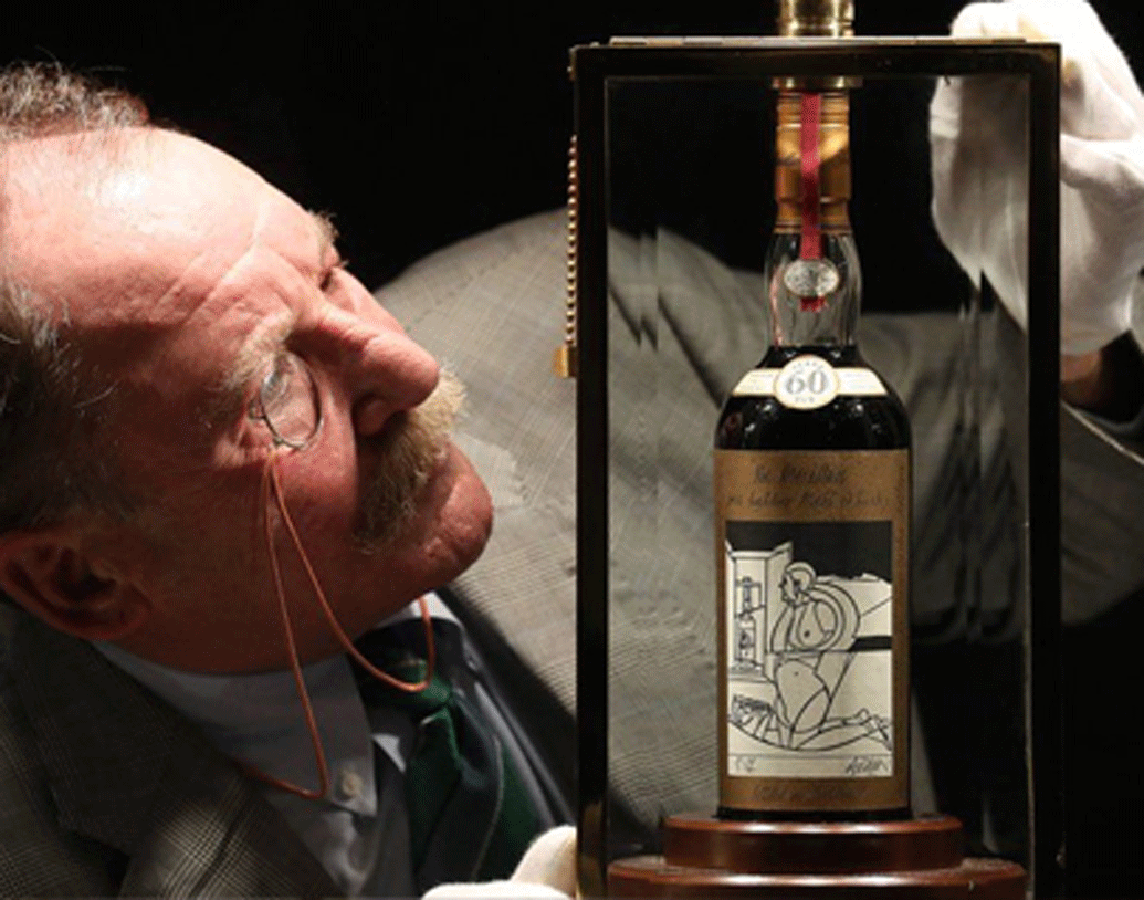 মোট ১৬.৭৫ মিলিয়ন অর্থাত্ প্রায় ১২০ কোটি টাকার হুইস্কি সংগ্রহে রয়েছে তাঁর!