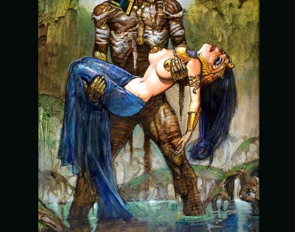 ১০০০ খ্রিস্টপূর্বের একটি মমি, মৃত্যুকালে যার বয়স ১৩ বছর ছিল, সেটির মধ্যে এর অস্তিত্ব মিলেছিল প্রথম। যা দেখে মনে করা হয়েছিল, এই জাতীয় গোল্ড অ্যামিউলেট মহিলারাই পরতেন।