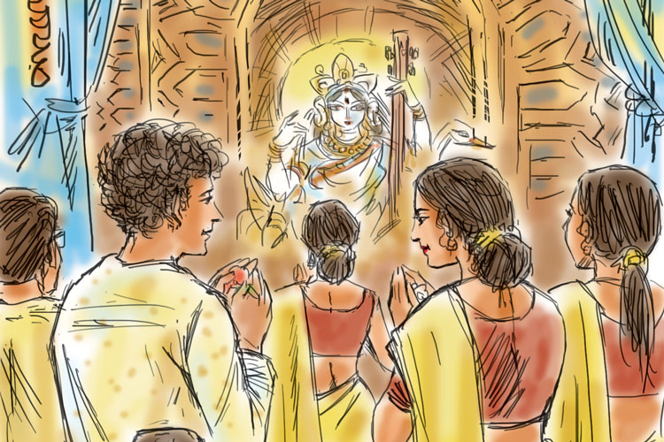 goddess Saraswati drawing / Basant Panchami drawing / Saraswati Puja drawing  / happy vasant panchami - YouTube