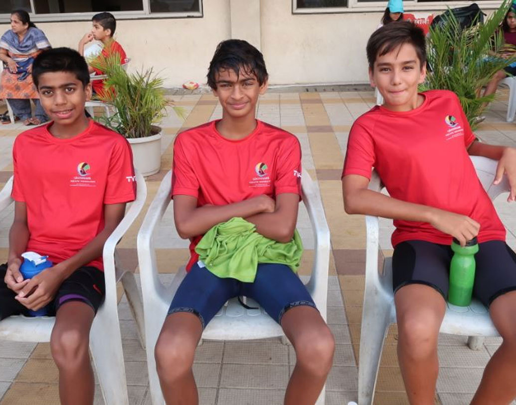 ১৫০০ মিটার ফ্রিস্টাইলে এই পদক পেয়েছে ১৩ বছরের বেদান্ত।