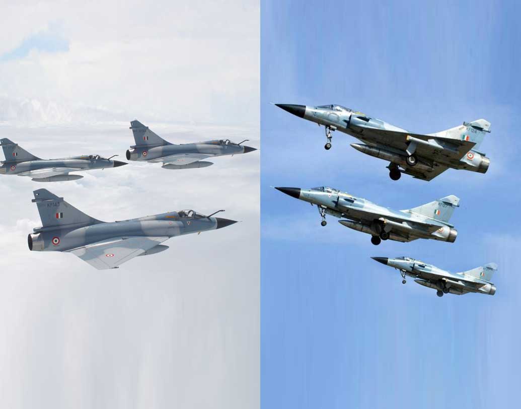 মাল্টিরোল সিঙ্গল ইঞ্জিন চতুর্থ প্রজন্মের জেট মিরাজ ২০০০ দাসো এভিয়েশনের সাহায্যে তৈরি। অন্যদিকে অত্যাধুনিক যুদ্ধবিমান সিঙ্গল সুপারসনিক এফ-১৬ পাকিস্তানকে বিক্রি করেছে আমেরিকা। যে কোনও আবহাওয়ায় এটি উড়তে এবং আঘাত হানতে সক্ষম।