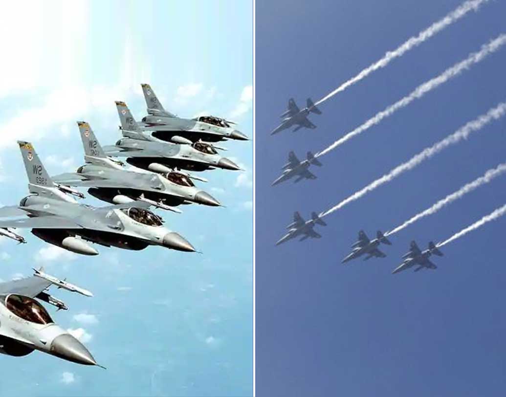 মিরাজে রয়েছে রয়েছে মারাত্মক শক্তিশালী রাডার। যার ফলে লক্ষ্যবস্তুকে নিশানা করতে পারে সহজেই। ডপলার বিমিং প্রযুক্তির মাধ্যমে ভূমিতে থাকা যে কোনও বস্তুর নিখুঁত মানচিত্র এঁকে ফেলতে সক্ষম। পাকিস্তানের এফ ১৬-এর রাডারও শক্তিশালী। এই বিমানে ভার্টিকল স্টেবিলাইজার আছে। ৩৬০ ডিগ্রি ভিউ সম্ভব যুদ্ধের সময়ও।