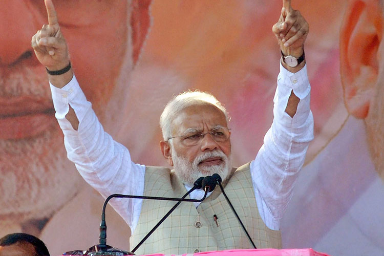Narendra Modi tagged TMC as a anti-development government