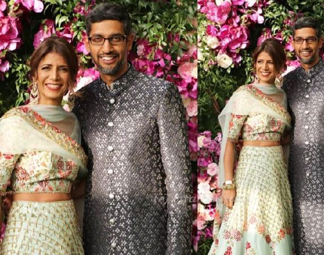 উপস্থিত ছিলেন গুগলের সিইও সুন্দর পিচাই ও তাঁর স্ত্রী।