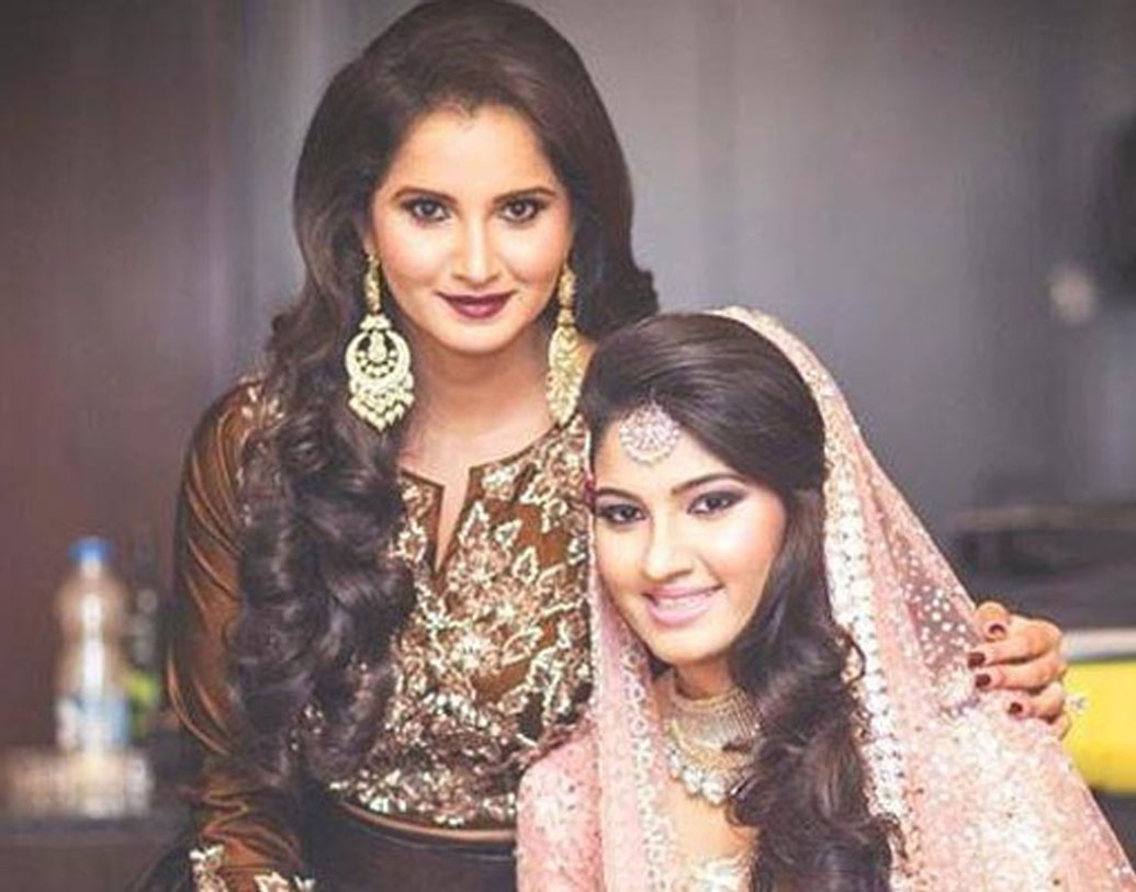 পাত্রী বছর পঁচিশের তরুণী একজন ফ্যাশন ডিজাইনার। নাম আনম মির্জা। সম্পর্কে তিনি সানিয়ার বোন।