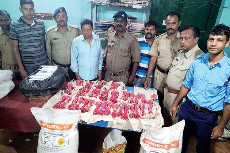 Huge amount of explosive recovered by Bankura Police