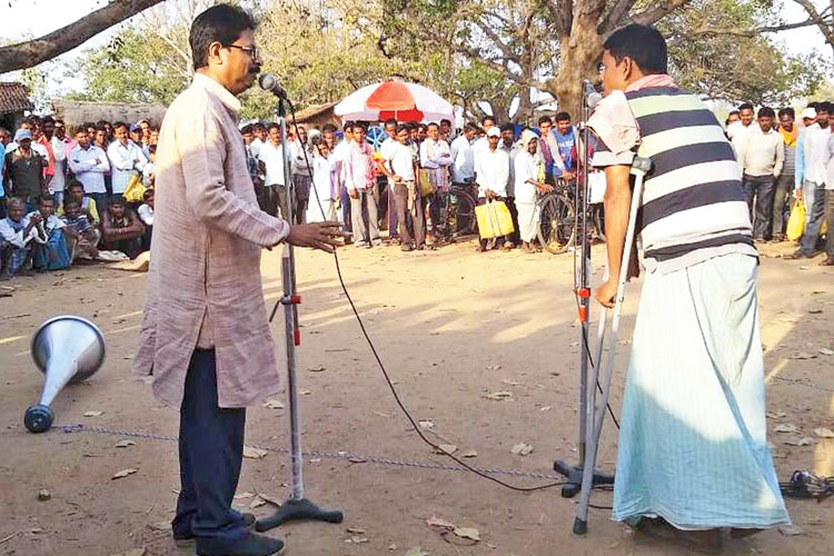 সচেতনতা: নাটকের একটি মুহূর্ত। নিজস্ব চিত্র