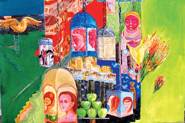 কনসেপচুয়াল স্কেপ: চিত্রকূট আর্ট গ্যালারিতে প্রদর্শিত অনিন্দ্য রায়ের একক প্রদর্শনী