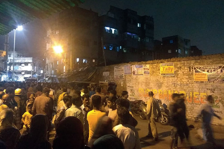 A child was died by broken debris