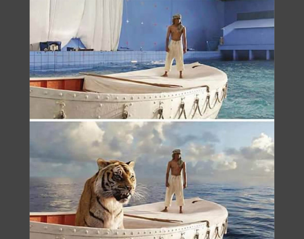 ‘লাইফ অব পাই’ ছবিতে বাঘ কোথায়? সবটাই কম্পিউটারের কারিকুরি।কিন্তু এই গ্রিন বা ব্লু স্ক্রিন এফেক্ট আসলে কী?