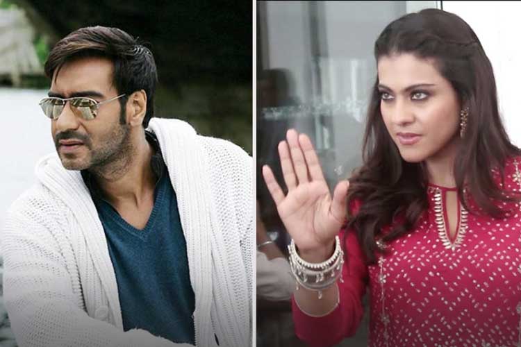 How does Kajol react when Ajay caught staring at other women? dgtl