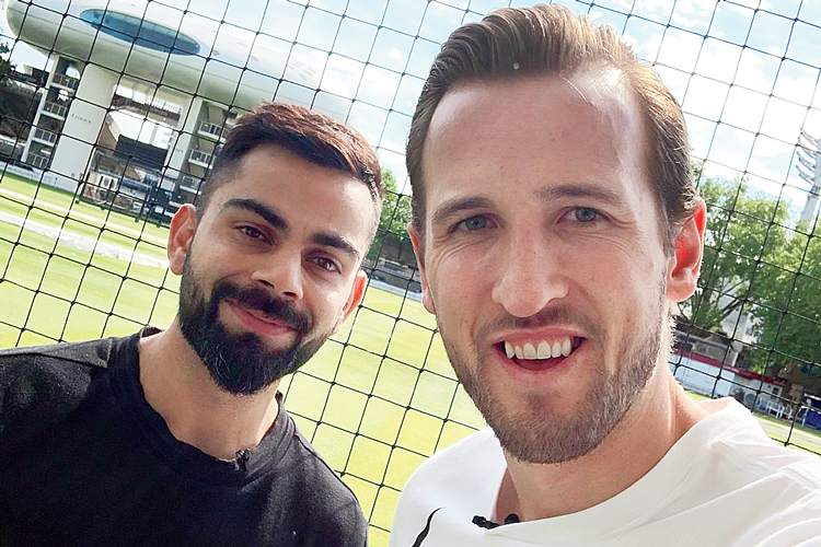 ICC World Cup 2019: Harry Kane met Virat Kohli at Lords