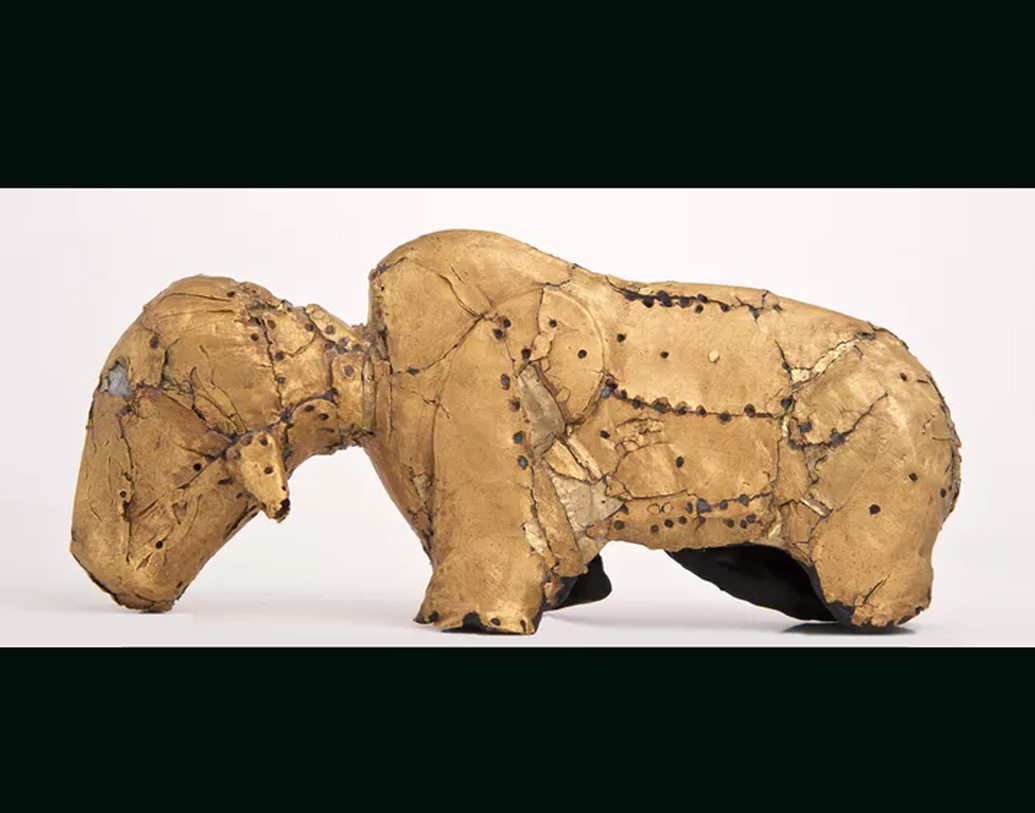 এশিয়া ও মিশরের সঙ্গে মাপুঙ্গুবের নানারকম বাণিজ্যিক সম্পর্ক ছিল। গন্ডারটি কোনও দেশ থেকে এসেছিল, নাকি আফ্রিকার শক্তির প্রতীক গন্ডারটি সেখানকারই তা নিয়ে বিতর্ক রয়েছে ইতিহাসবিদদের মধ্যে।