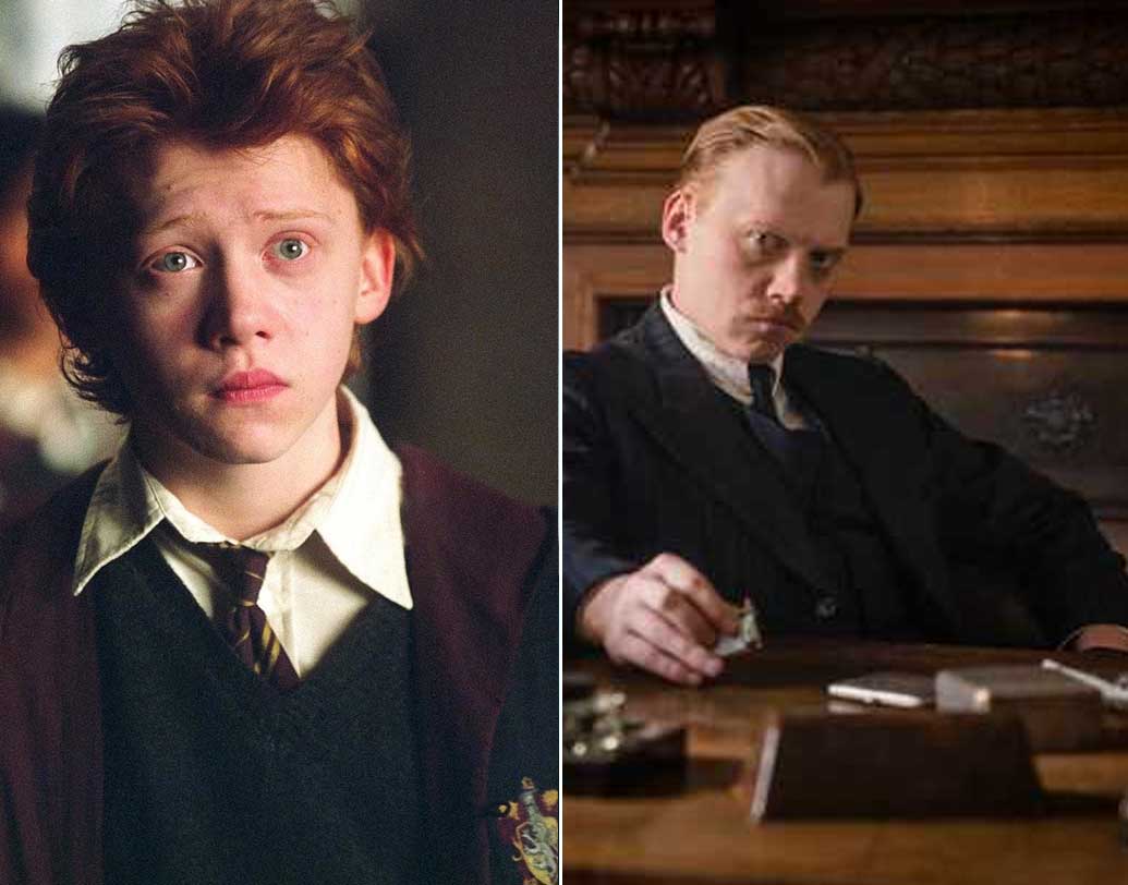 রুপার্ট গ্রিন্ট (রন উইসলি): তিন বন্ধুর চরিত্রের অন্যতম রন উইসলির চরিত্রটিতে রুপার্ট গ্রিন্ট অসাধারণ অভিনয়ের মাধ্যমে দর্শকদের মন কাড়েন। এই সিরিজের পাশাপাশি 'ড্রাইভিং লেসন্স', 'চেরিবম্ব' নামের দু’টি সিনেমায় পার্শ্ব চরিত্রে অভিনয় করেন তিনি। বর্তমানে ‘ইন্সট্রুমেন্টস অফ ডার্কনেস’-এর মতো ফিল্মে কাজ করছেন তিনি।