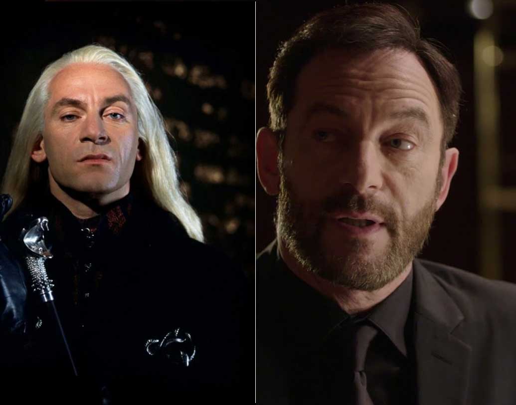 জেসন আইজ্যাক (লুসিয়াস ম্যালফয়): লুসিয়াস ম্যালফয় চরিত্রটি জেসন আইস্যাক পটার পরিবারের অন্যতম শত্রু হিসেবে নিপুণ ভাবে ফুটিয়ে তুলেছিলেন। 'দা প্যাট্রিয়ট', 'দা ডেথ অফ স্ট্যালিন' এবং বহু সিনেমায় তিনি তাঁর দক্ষতার পরিচয় দিয়েছেন। ‘স্কুবি ডু’ কার্টুনের অ্যানিমেটেড মুভি 'স্কুব'-এ ডিক ড্যাসটারডলির চরিত্রে তিনি কণ্ঠ দিয়েছেন।