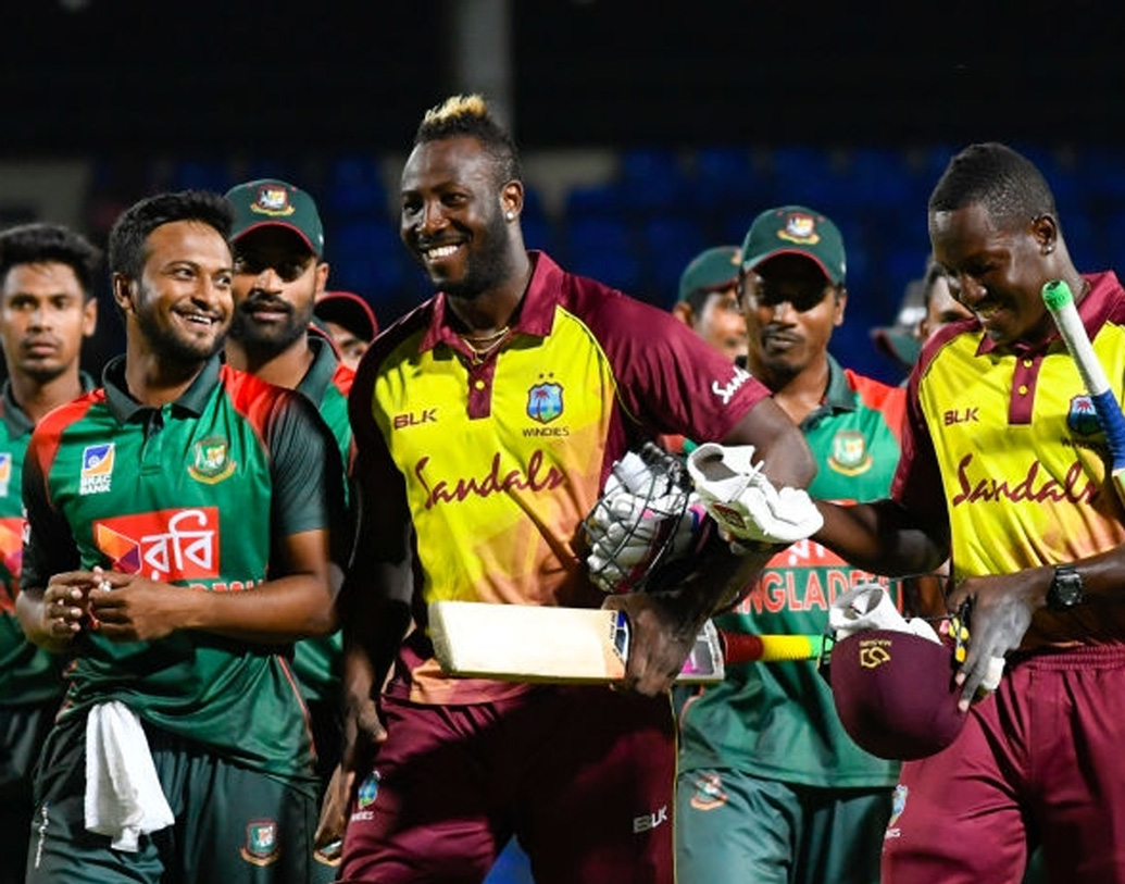 ত্রিদেশীয় সিরিজে শেষ ম্যাচে ওয়েস্ট ইন্ডিজকে ডাকওয়ার্থ লুইস পদ্ধতিতে ৫ উইকেটে হারিয়েছে বাংলাদেশ।
